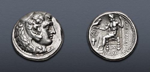 Ptolemaic Kingdom of Egypt, Ptolemy IX Soter, AR Tetradrachm, 107