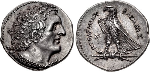 PTOLEMY I SOTER AR silver tetradrachm. 288-287 BC. 'Delta
