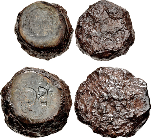 Cng Feature Auction Cng 109 Roman Imperial Official Dies Temp Augustus 27 Ad 14 Iron Dies For Ae Dupondius Or As Issue Of The Moneyer Cn Piso Cn F