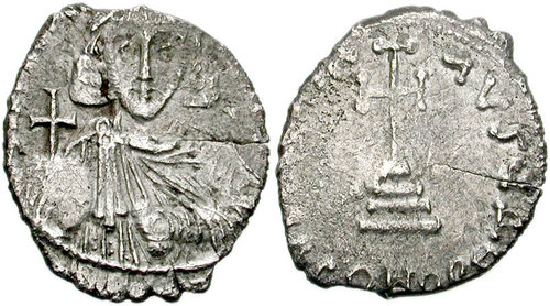 CNG: eAuction 149. Anastasius II Artemius. 713-715. AR Hexagram 