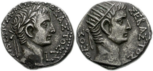 CNG: The Coin Shop. EGYPT, Alexandria. Tiberius, with Divus