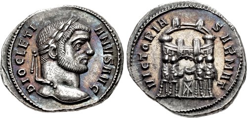 CNG The Coin Shop. Diocletian. AD 284 305. AR Argenteus 19.5mm