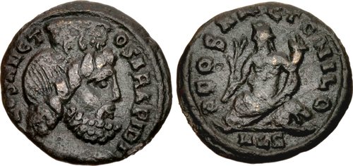 CNG: The Coin Shop. Festival of Isis. Mid 4th century AD. Æ (16mm