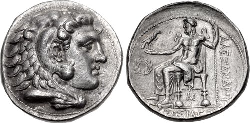 CNG: The Coin Shop. KINGS of MACEDON. Philip III Arrhidaios. 323-317 BC. AR  Tetradrachm (26mm, 17.20 g, 5h). In the types of Alexander III. Uncertain  mint in Cilicia. Struck under Philotas or Philoxenos.