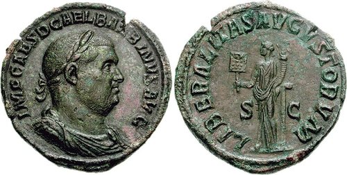 Cng Feature Auction Triton X Balbinus Ad 238 Ae Sestertius 17 62 G 12h Rome Mint Special Inaugural Issue