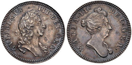 Cng The Coin Shop Stuart Orange William Iii Mary 16 1694 Ar Jeton 22mm 2 76 G 12h Commemorating William And Mary By J Or N Roettier Struck Circa 16