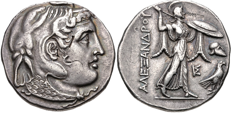 Ptolemy I Soter AR Tetradrachm - Alexander in Elephant Headdress