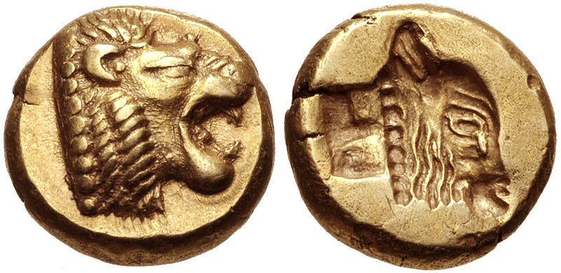 CNG: eAuction 420. LESBOS, Mytilene. Circa 521-478 BC. EL Hekte