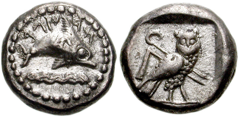 CNG: The Coin Shop. PHOENICIA, Tyre. Mid 5th century BC. AR 1/4