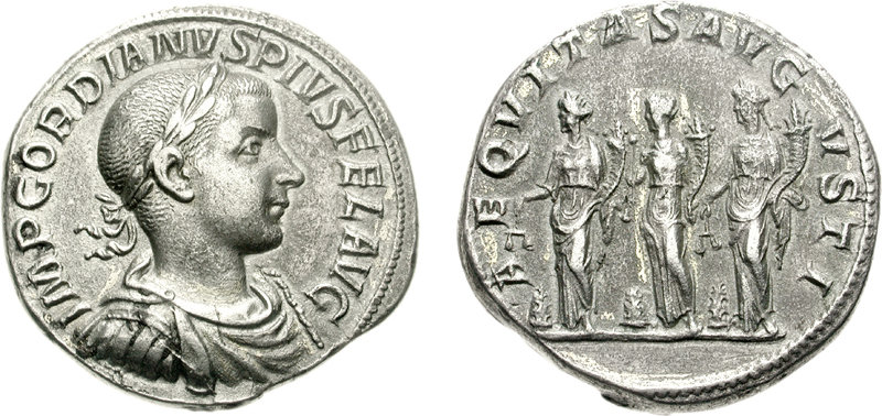 CNG: The Coin Shop. Gordian III. AD 238-244. AR Medallion (30mm