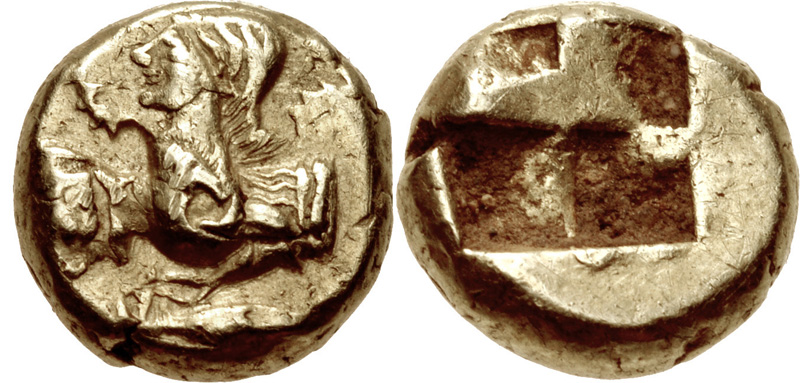 CNG: The Coin Shop. MYSIA, Kyzikos. Circa 550-500 BC. EL Hemihekte